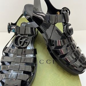 Gucci Jelly shoes, size 38, Black
